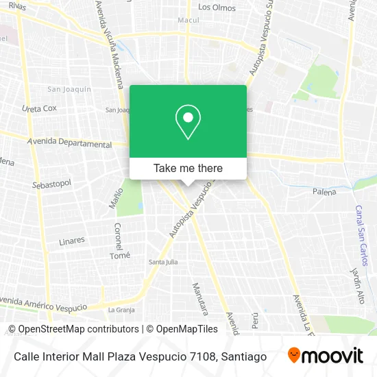 Calle Interior Mall Plaza Vespucio 7108 map