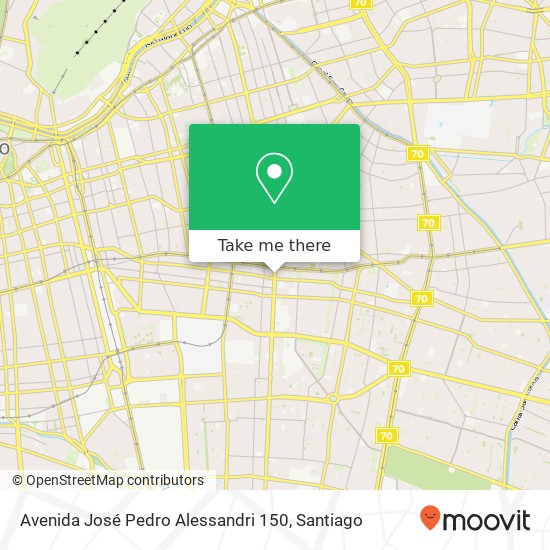 Avenida José Pedro Alessandri 150 map