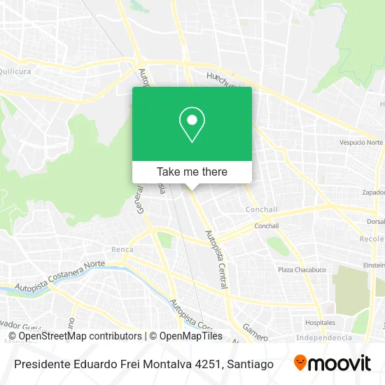 Presidente Eduardo Frei Montalva 4251 map