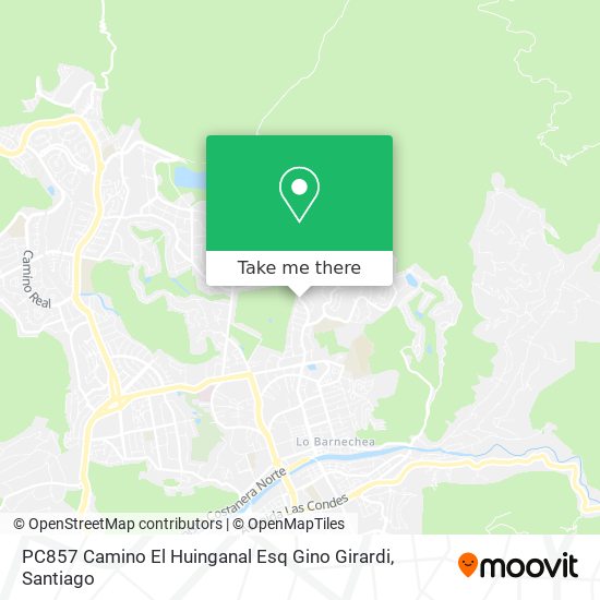PC857 Camino El Huinganal Esq Gino Girardi map
