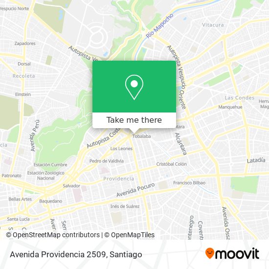 Avenida Providencia 2509 map