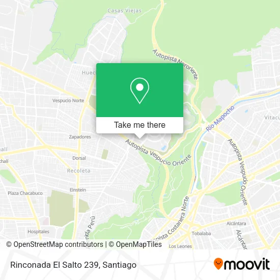 Rinconada El Salto 239 map