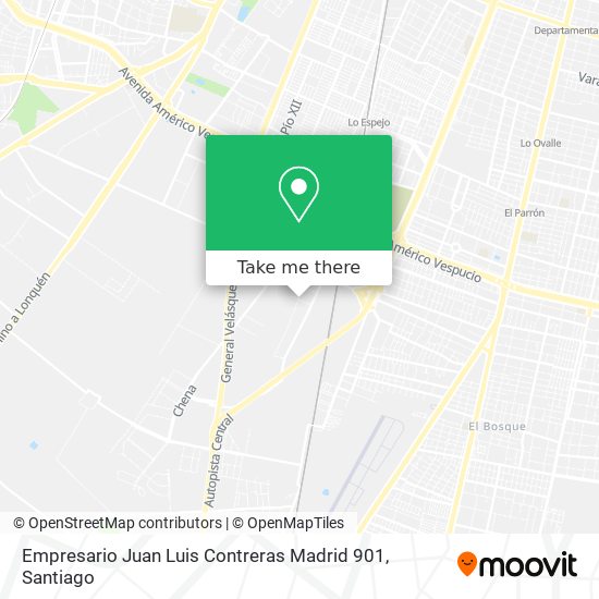 Empresario Juan Luis Contreras Madrid 901 map