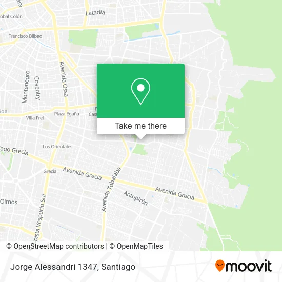 Jorge Alessandri 1347 map
