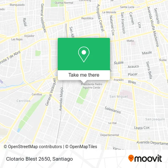 Clotario Blest 2650 map