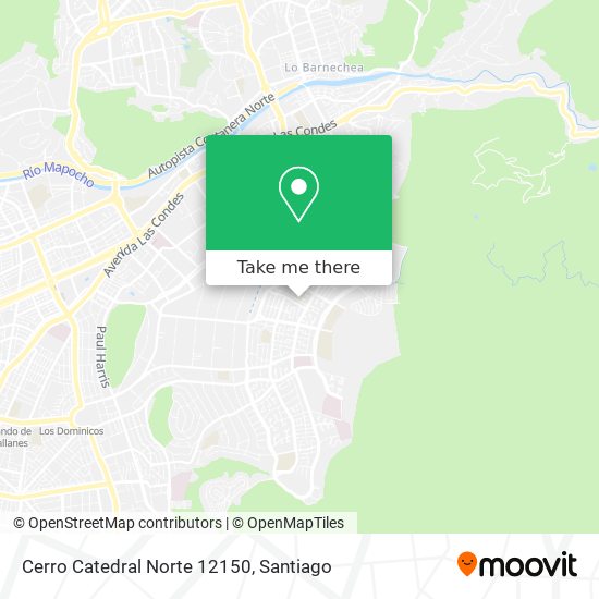 Cerro Catedral Norte 12150 map