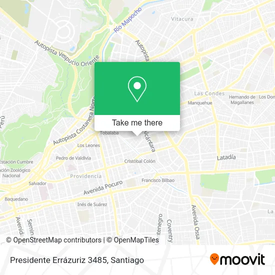 Presidente Errázuriz 3485 map