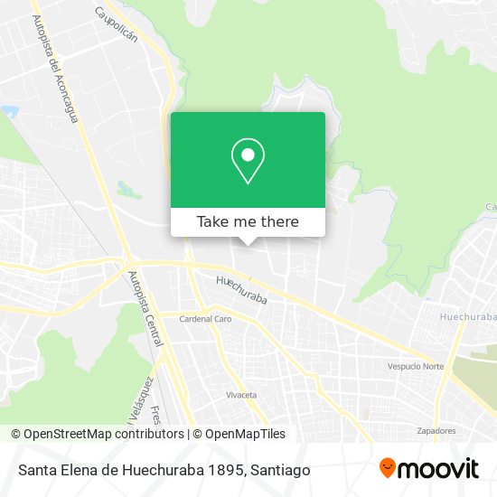 Santa Elena de Huechuraba 1895 map