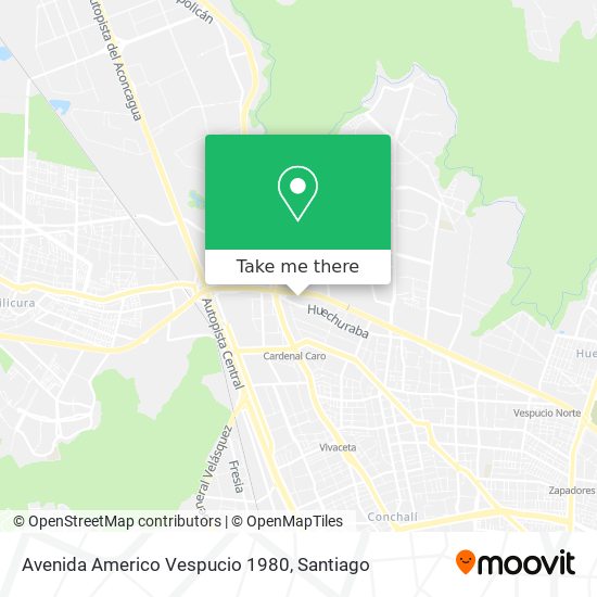 How to get to Avenida Americo Vespucio 1980 in Conchalí by Micro or Metro?