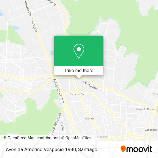 Avenida Americo Vespucio 1980 map