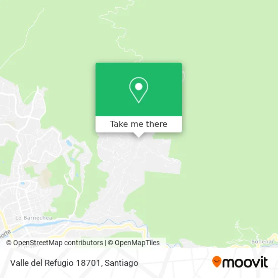 Mapa de Valle del Refugio 18701