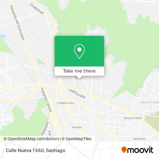 Mapa de Calle Nueva 1660