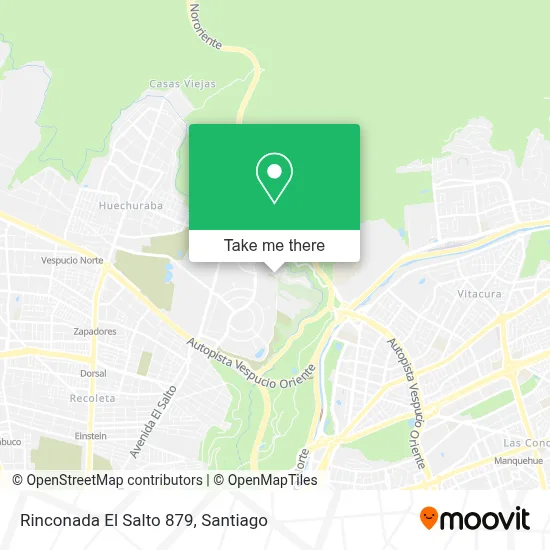 Rinconada El Salto 879 map