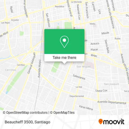 Beaucheff 3500 map