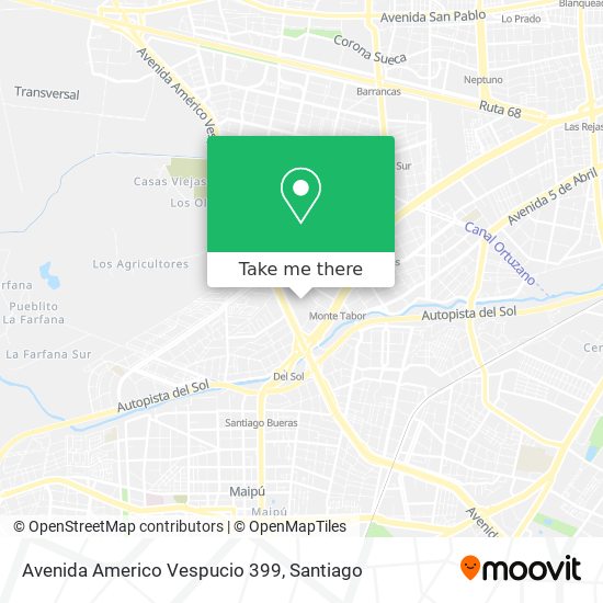 Avenida Americo Vespucio 399 map