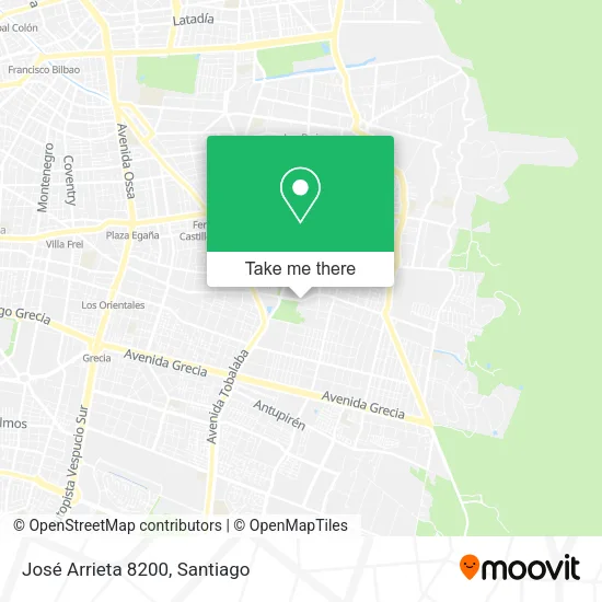 José Arrieta 8200 map