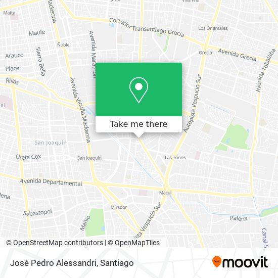 José Pedro Alessandri map