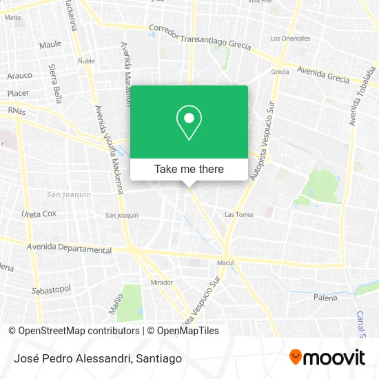José Pedro Alessandri map