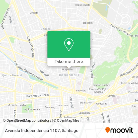 Mapa de Avenida Independencia 1107