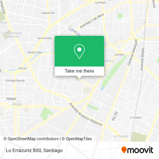 Lo Errázuriz 800 map
