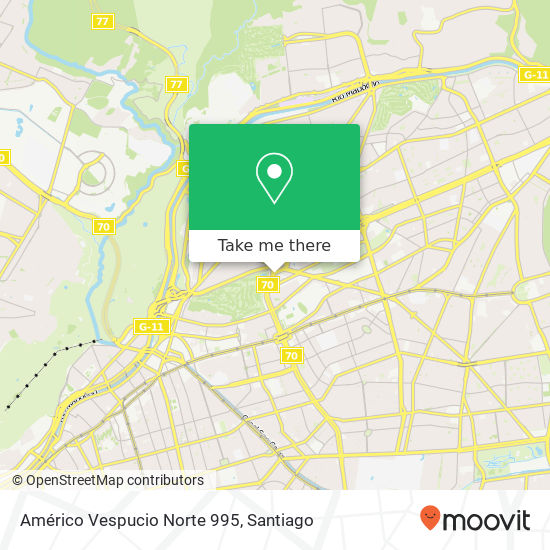 Américo Vespucio Norte 995 map