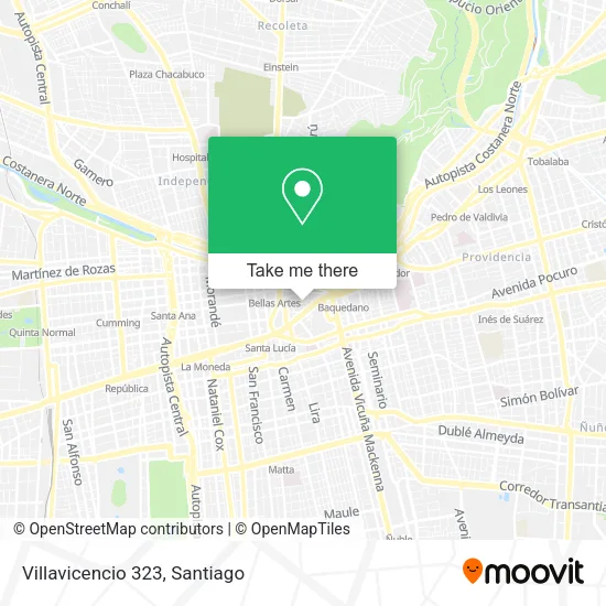 Villavicencio 323 map