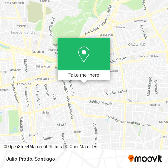 Julio Prado map