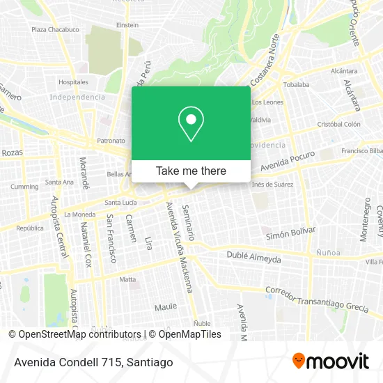 Mapa de Avenida Condell 715