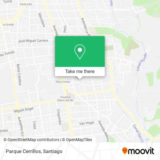 Parque Cerrillos map