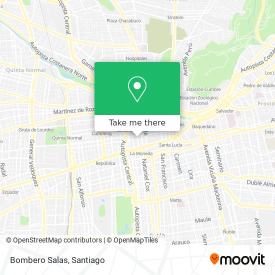 Bombero Salas map