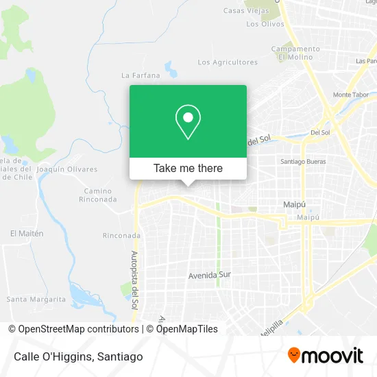 Calle O'Higgins map