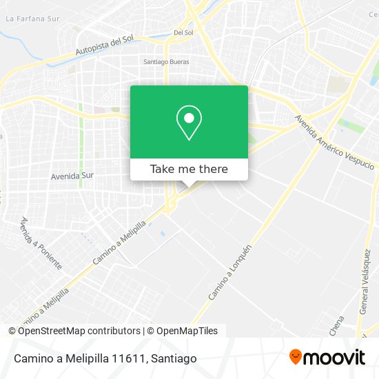 Camino a Melipilla 11611 map