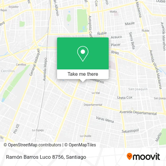 Ramón Barros Luco 8756 map