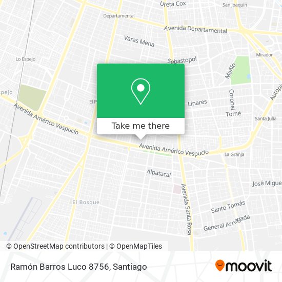 Mapa de Ramón Barros Luco 8756
