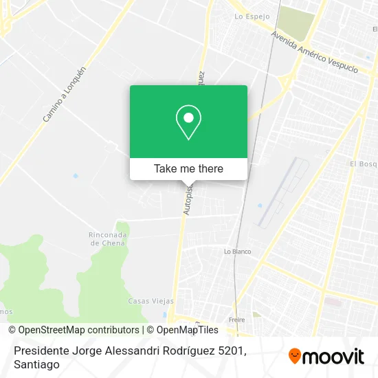 Presidente Jorge Alessandri Rodríguez 5201 map