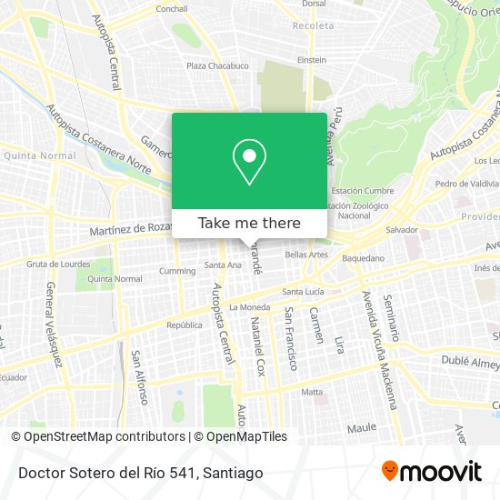Doctor Sotero del Río 541 map