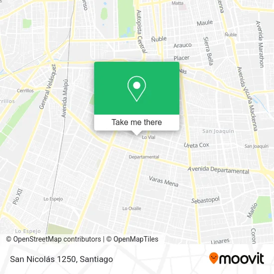 San Nicolás 1250 map
