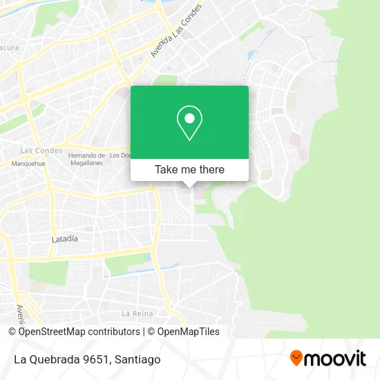 La Quebrada 9651 map