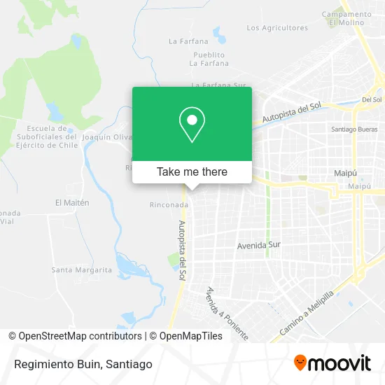 Regimiento Buin map