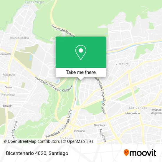 Bicentenario 4020 map