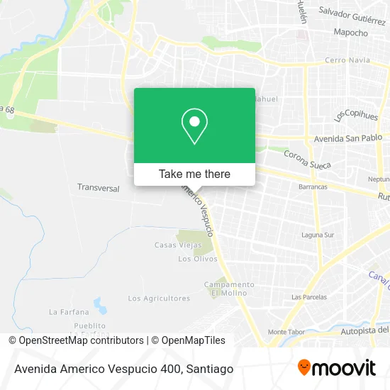 Avenida Americo Vespucio 400 map
