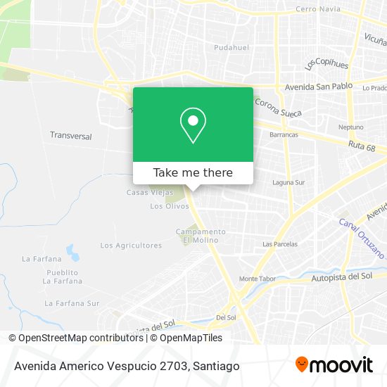 Avenida Americo Vespucio 2703 map
