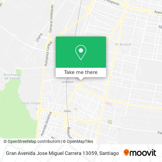 Gran Avenida Jose Miguel Carrera 13059 map