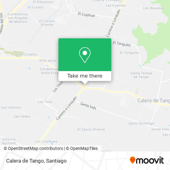 Calera de Tango map