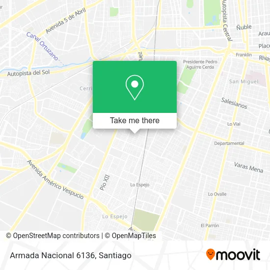 Armada Nacional 6136 map