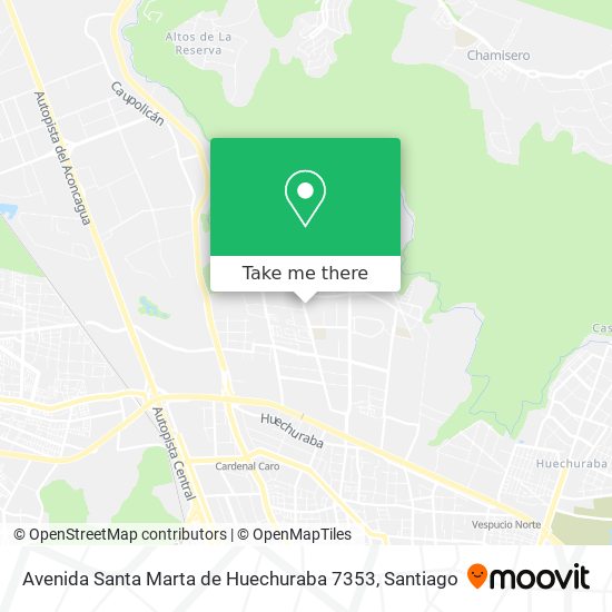 Avenida Santa Marta de Huechuraba 7353 map