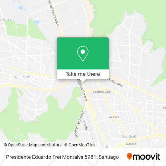 Presidente Eduardo Frei Montalva 5981 map