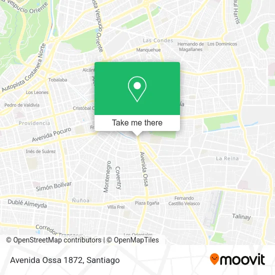Avenida Ossa 1872 map