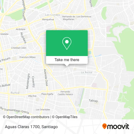 Aguas Claras 1700 map