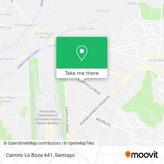 Camino Lo Boza 441 map